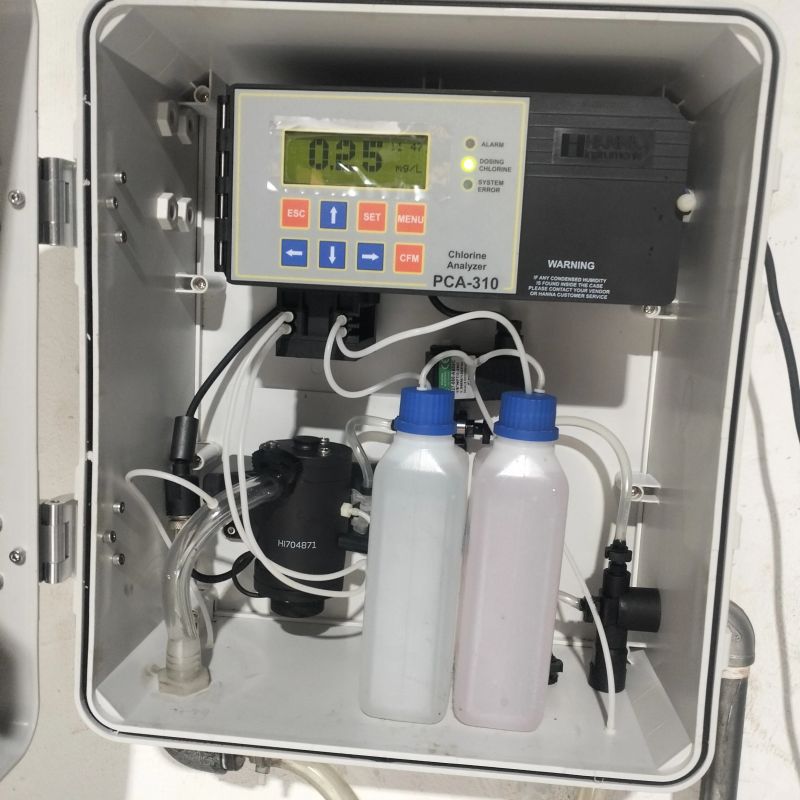 instalation and trial Done, chlorine analyzer in factory Cikande area